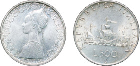 Italy Republic 1959 500 Lire Silver (.835) Rome Mint 11g BU KM 98 Schön 97 Y 105