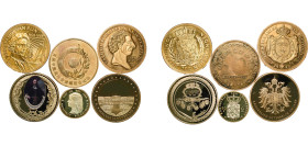 Netherlands 20th Century World Medal (6 Lots) Brass 147.73g UNC