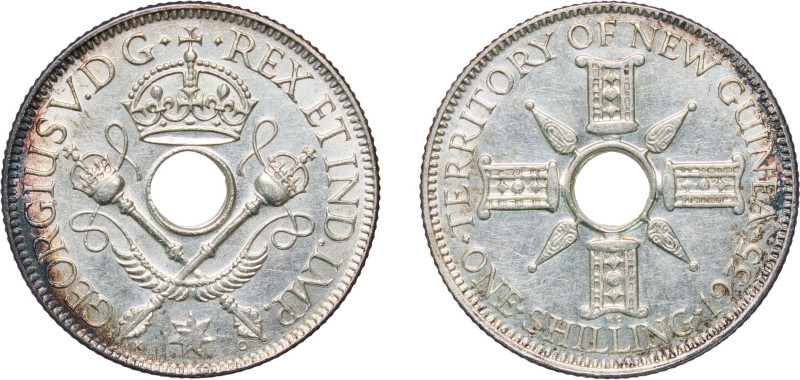 Papua New Guinea Australian Territory 1935 1 Shilling - George V Silver (.925) M...