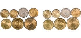 Paraguay Republic 1925-1953 1, 5, 15, 25, 50 Céntimos & 1 Peso (7 Lots) UNC