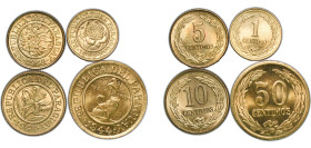 Paraguay Republic 1944-1948 1, 5, 10, 50 Céntimos (4 Lots) Aluminium bronze UNC