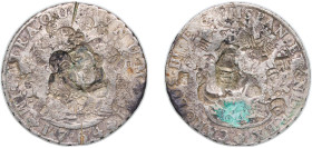 Peru Spanish colony 1764 LIMA JM 8 Reales - Carlos III Silver (.917) Lima Mint 24.56g VF Chopmarked KM A64
