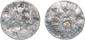 Peru Spanish colony 1769 LIMA JM 8 Reales - Carlos III Silver (.917) Lima Mint 26.5g VF Chopmarked KM A64
