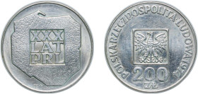 Poland People's Republic 1974 MW 200 Zlotys (People's Republic) Silver (.625) Warsaw Mint (13062041) 14.52g AU Y 72 ParM 304 Schön 63 Fischer Po OB103...