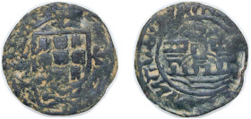Portugal Kingdom 1449 - 1457 Ceitil - Afonso V Copper 1.75g VF Magro A5 3