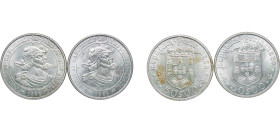 Portugal Kingdom 1968 50 Escudos (Pedro Alvares Cabral, 2 Lots) Silver (.650) Lisbon Mint 18g UNC KM 593 Gomes R63