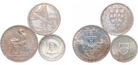 Portugal 1953-1966 Escudos (3 Lots) Weight all 37.8g Silver XF