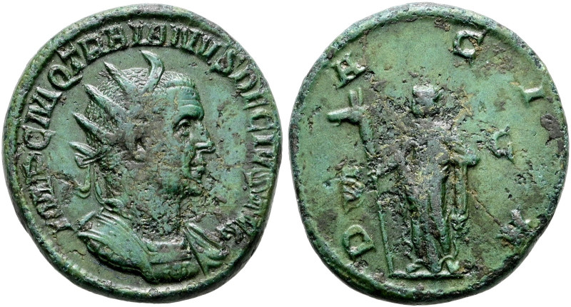 Kaiserzeit. Traianus Decius 249-251 

Dupondius 249/251 -Rom-. IMP C M Q TRAIA...