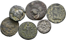 Ca. 25 Stücke: Dabei u.a. (zumeist) Bronzemünzen von Selge (mehrere), Ephesos, Milet, Rhodos, Apamea und Sinope sowie auch einige römische Antoniniane...