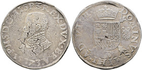 Belgien-Brabant. Philipp II. von Spanien 1555-1598 

Philippstaler (Ecu philippe) 1573 -Antwerpen-. Delm. 17, Dav. 8634, Vanhoudt 298. übliche klein...