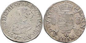 Belgien-Brabant. Philipp II. von Spanien 1555-1598 

Philippstaler (Ecu philippe) 1574 -Antwerpen-. Delm. 17, Dav. 8634, Vanhoudt 298. übliche klein...
