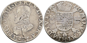 Belgien-Brabant. Philipp II. von Spanien 1555-1598 

Philippstaler (Ecu philippe) 1575 -Antwerpen-. Delm. 17, Dav. 8634, Vanhoudt 298. Schrötlingsfe...