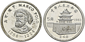 China-Republik. Volksrepublik 

5 Jiao 1983. Marco Polo. KM 65. selten, verkapselt, Polierte Platte