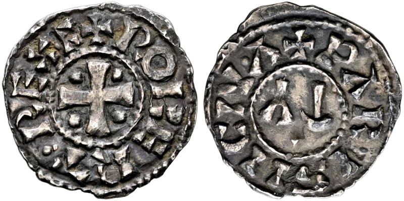 Frankreich-Königreich. Robert II. 996-1031

Obol (2. Type) -Paris-. +ROBERT.RE...