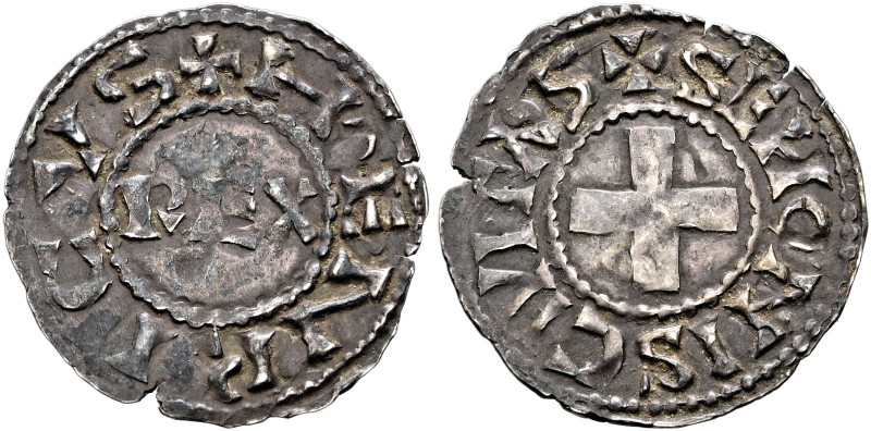 Frankreich-Königreich. Heinrich I. 996-1031

Denier -Sens-. +HENRICVS. REX im ...