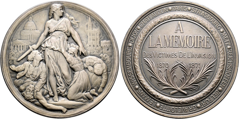 Frankreich-Königreich. Dritte Republik 

Matt versilberte Bronzemedaille 1871 ...