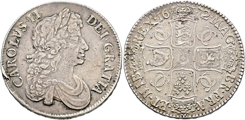 Großbritannien. Charles II. 1660-1685 

Crown 1672 -London-. ANNO REGNI VICESI...