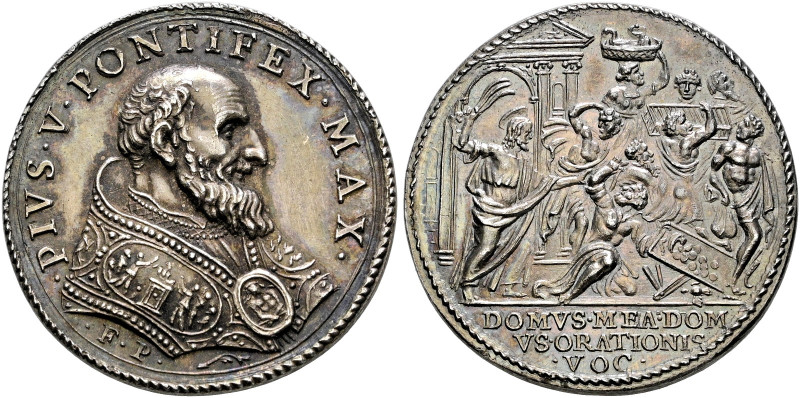 Italien-Kirchenstaat (Vatikan). Pius V. (Antonio Ghislieri) 1566-1572 

Silber...