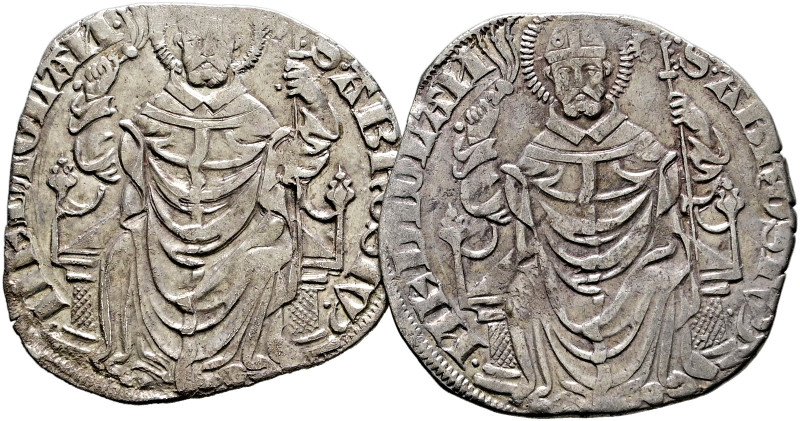 Italien-Mailand. Gian Galeazzo Visconti 1395-1402 

Lot (2 Stücke): Grosso o P...