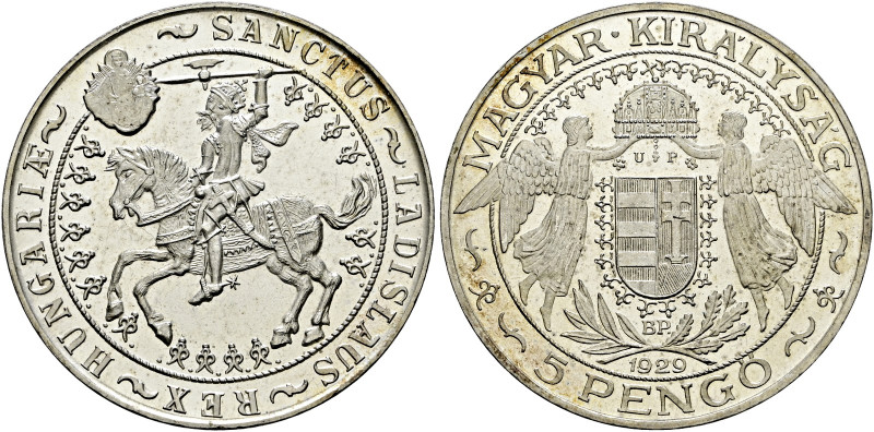 Ungarn. Reichsverweser Miklós Horthy 1920-1944 

5 Pengö 1929. König Ludwig. O...