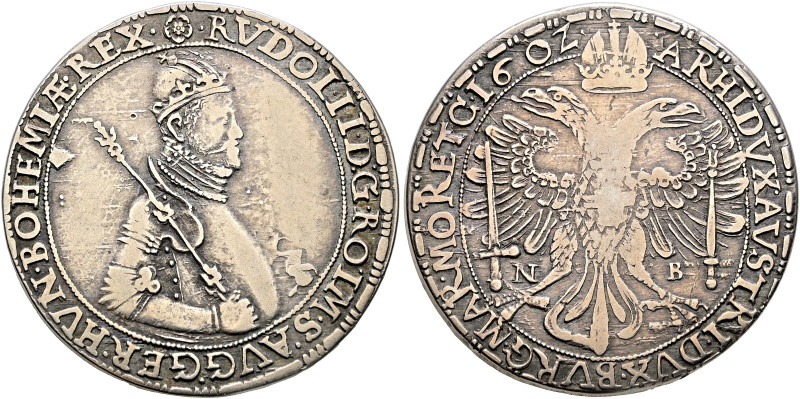 Haus Habsburg. Rudolf II. 1576-1612 

Taler 1602 -Nagybanya-. Dav. 3014, Voglh...