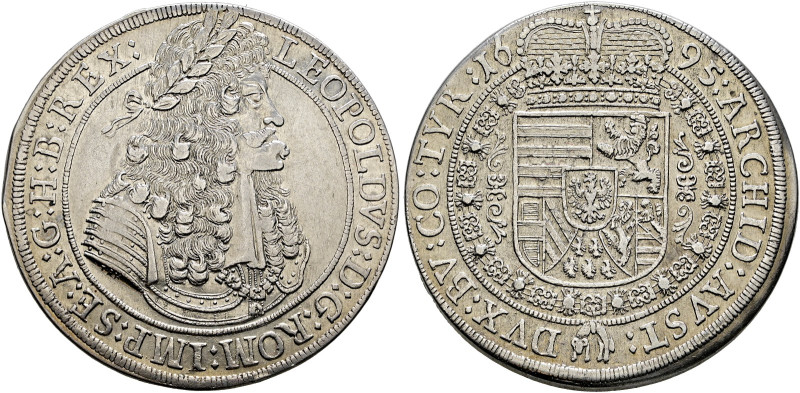 Haus Habsburg. Leopold I. 1657-1705 

Taler 1695 -Hall-. Mit Stempelschneiders...