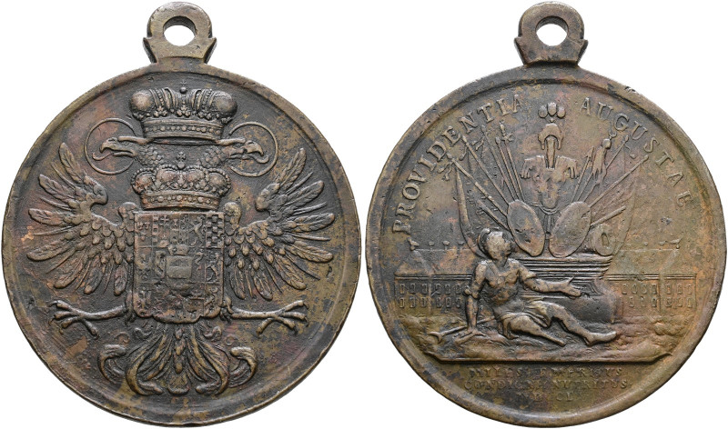 Haus Habsburg. Maria Theresia 1740-1780 

Tragbare Bronzemedaille 1750 unsigni...