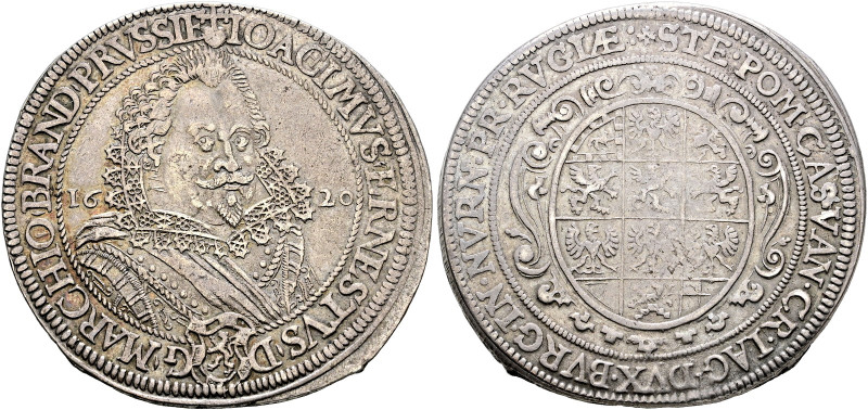 Brandenburg-Ansbach. Joachim Ernst 1603-1625 

Taler 1620 -Fürth oder Nürnberg...