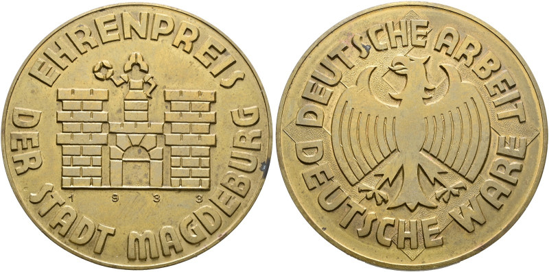 Magdeburg, Stadt. 

Bronzemedaille 1933. Ehrenpreis der Stadt Magdeburg. Stadt...