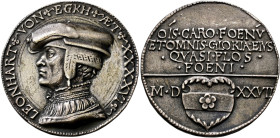 Nürnberg. Porträtmedaillen von der Renaissance bis zum Klassizismus. 

Silbermedaille 1527 aus dem Umfeld von Matthes Gebel, auf Leonhard von Eck (E...