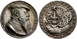 Nürnberg. Porträtmedaillen von der Renaissance bis zum Klassizismus. 

Silbermedaille 1541 von Matthes Gebel, auf Wilhelm Löffelholz zu Kolberg (150...