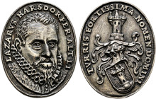 Nürnberg. Porträtmedaillen von der Renaissance bis zum Klassizismus. 

Hochovale Silbermedaille o.J. (1588) von Thomas Stör (?), auf Lazarus Harsdör...