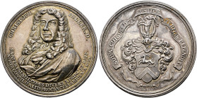 Nürnberg. Porträtmedaillen von der Renaissance bis zum Klassizismus. 

Silbermedaille 1711 unsigniert, auf den Tod von Christoph Peller von Schopper...