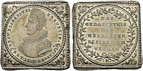 Nürnberg. Porträtmedaillen von der Renaissance bis zum Klassizismus. 

Silberne Medaillenklippe o.J. (1789) von Jeremias Paul Werner, auf den 150. T...
