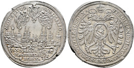 Nürnberg. Nürnberg, Stadt. 

1/2 Taler 1630. Münzmeister H.Chr. Lauer (Stern). Mit Stadtansicht und Titulatur Kaiser Ferdinand II. Die Jahreszahl al...