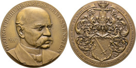 Nürnberg. Nürnberg, Stadt. 

Bronzemedaille 1910 von A. Hummel (geprägt bei Lauer), auf den 70. Geburtstag des Freiherrn Georg Kress von Kressenstei...