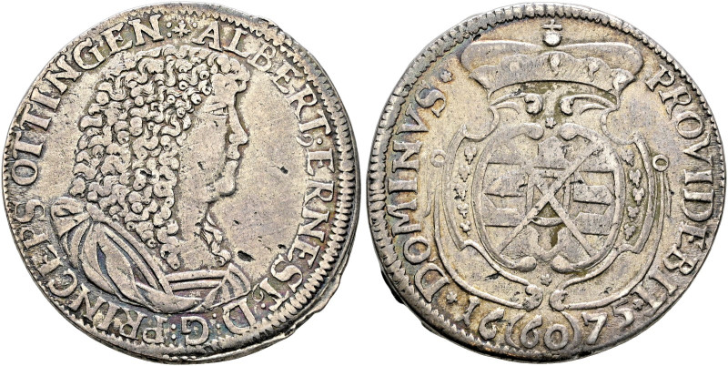 Öttingen. Albrecht Ernst I. 1659-1683 

Gulden zu 60 Kreuzer 1675. Löffelh. 33...