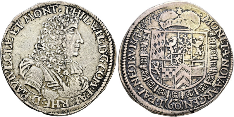 Pfalz-Neuburg. Philipp Wilhelm 1653-1690 

Gulden zu 60 Kreuzer 1674 -Neuburg-...