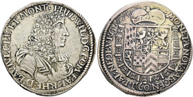 Pfalz-Neuburg. Philipp Wilhelm 1653-1690 

Gulden zu 60 Kreuzer 1674 -Neuburg-. Mit ungeteilter Jahreszahl. Noss 409, Slg. Memm. -, Dav. 758A, Slg. ...