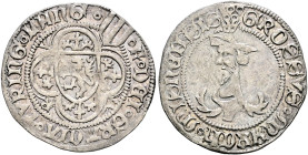 Sachsen-Meißen. Kurfürst Friedrich II. der Sanftmütige 1428-1464 

Groschen, sogen. Judenkopfgroschen o.J. (1444-1451) -Freiberg- (Münzzeichen Ringe...