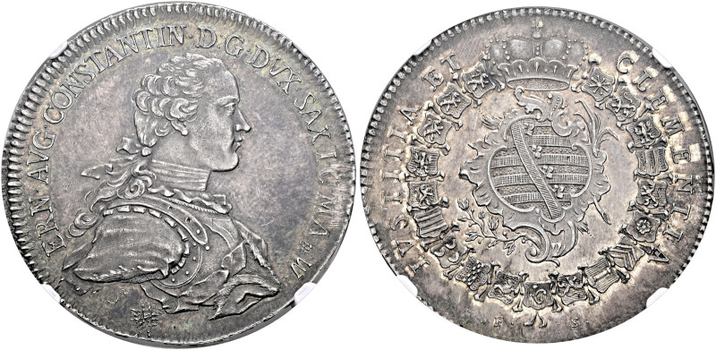 Sachsen-Weimar-Eisenach. Ernst August Constantin 1756-1759 

Taler 1756 -Eisen...