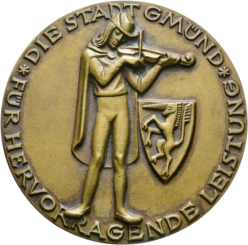 Schwäbisch Gmünd, Stadt. 

Einseitige, bronzene Prämienmedaille o.J. (um 1930)...