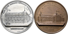 Stuttgart-Stadt. Sammlung Hartmut Schulz 

Lot (2 Stücke): Bronzemedaille 1896 von Mayer und Wilhelm, auf die Ausstellung für Elektrotechnik und Kun...