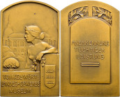 Stuttgart-Stadt. Sammlung Hartmut Schulz 

Bronzene Prämienplakette o.J. unsigniert (von Mayer und Wilhelm), des Kgl. Landesgewerbe-Museums - als An...