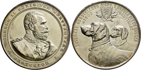 Stuttgart-Stadt. Sammlung Hartmut Schulz 

Prämienmedaille in versilberter Bronze 1902 von Mayer und Wilhelm, der Internationalen Ausstellung von Hu...