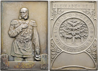 Stuttgart-Stadt. Sammlung Hartmut Schulz 

Mattierte Silberplakette o.J. (ca. 1910) von Mayer und Wilhelm, der Freimaurerloge "Zu den 3 Cedern Stutt...