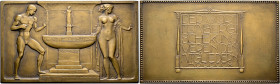 Stuttgart-Stadt. Sammlung Hartmut Schulz 

Bronzeplakette 1910 von G.A. Bredow (geprägt bei Mayer und Wilhelm), für die Mitglieder des Württembergis...