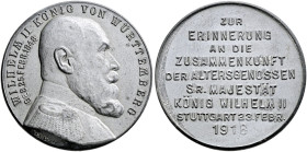 Stuttgart-Stadt. Sammlung Hartmut Schulz 

Zinkmedaille 1918 von Mayer und Wilhelm, auf die Zusammenkunft der Altersgenossen des württem­bergischen ...
