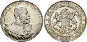 Stuttgart-Stadt. SCHÜTZENMEDAILLEN. Sammlung Hartmut Schulz 

Silbermedaille 1897 von Mayer und Wilhelm, auf das 16. Württembergische Landesschießen...