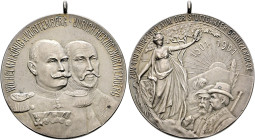 Stuttgart-Stadt. SCHÜTZENMEDAILLEN. Sammlung Hartmut Schulz 

Tragbare, mattierte Silbermedaille 1901 von Mayer und Wilhelm, auf das 400-jährige Bes...